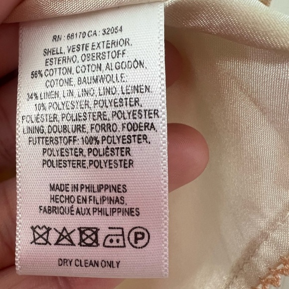 Anthropologie HD in Paris Cream Pink Top (Size US6) - Picture 10 of 15